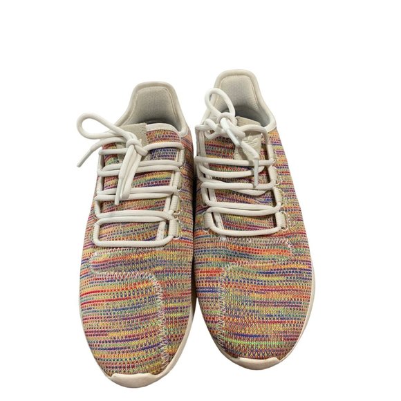Adidas Womens Size 6 Sneaker Shoes Tubular Flyknit Multicolor Shadow ART 083056 - Picture 6 of 6